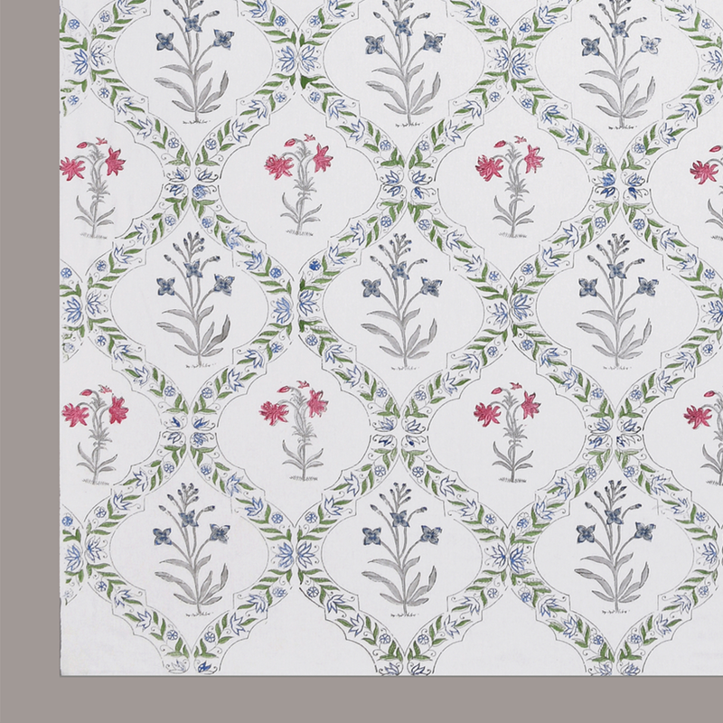 Bedsheet with 2 Pillow Cover, Cotton Bedsheet, Hand Block Print Bedroom Home Decor Floral Print Bedsheet Cotton Double For Indian Design Bedsheet